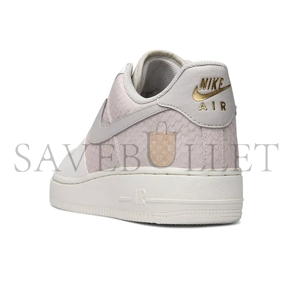 NIKE AIR FORCE 1 LOW SAIL LIGHT BONE METALLIC GOLD 823511-100